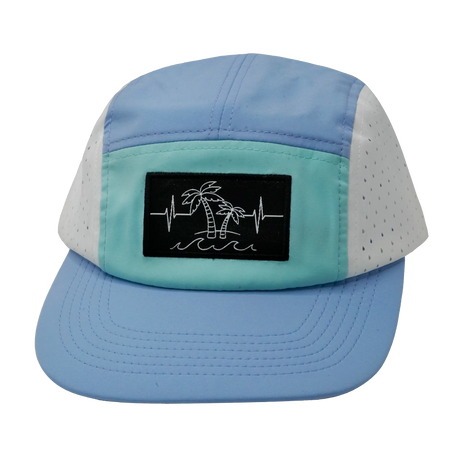 Beach - 5 Panel - Sporty - Unstructured - Baby Blue / Mint / White  (Unisex)