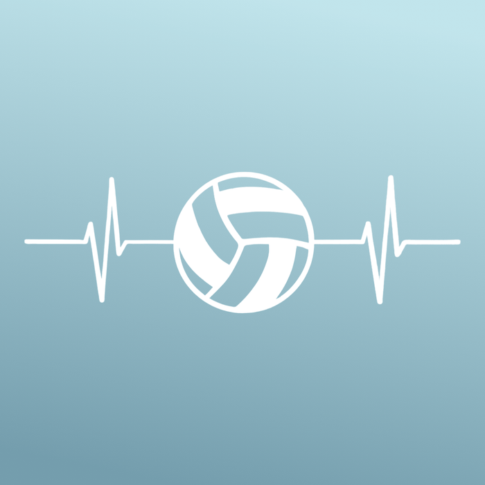 Volleyball - Sticker - Vinyl - White