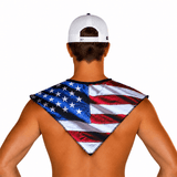 American Flag Sun Shoulder Protection - Cooling Shall