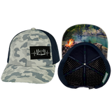 Camping - 6 Panel - Soft Gray Camo / Navy (Unisex)