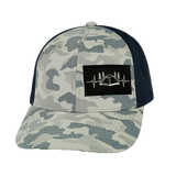 Camping - 6 Panel - Soft Gray Camo / Navy (Unisex)