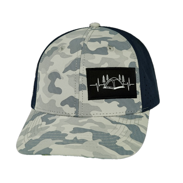 Camping - 6 Panel - Soft Gray Camo / Navy (Unisex)