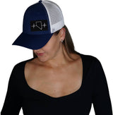 Nevada - 6 Panel - Shallow Fit - Navy / White (Unisex)