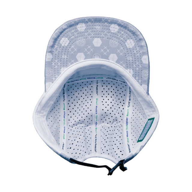 Pickleball Hat, 5 Panel Hat, Strapback, Gray, Navy, White, Mens Hat, Womens Hat, Underbill Picture