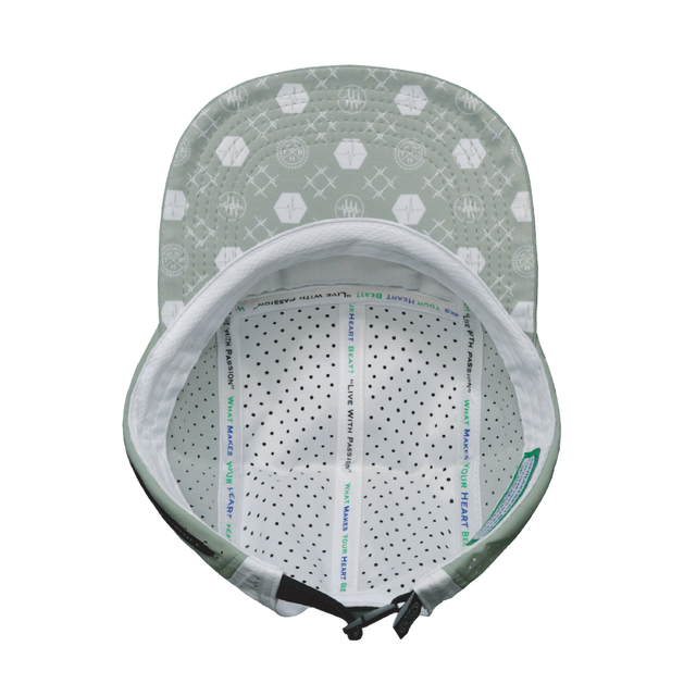 Pickleball Hat, 5 Panel Hat, Strapback, Sage, Cream, White, Mens Hat, Womens Hat, Underbill Picture