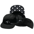 Pickleball Hat - 5 Panel - Black - Laser Mesh