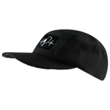 Pickleball Hat, 5 Panel Hat, Strapback, Black, Mens Hat, Womens Hat, Side Picture