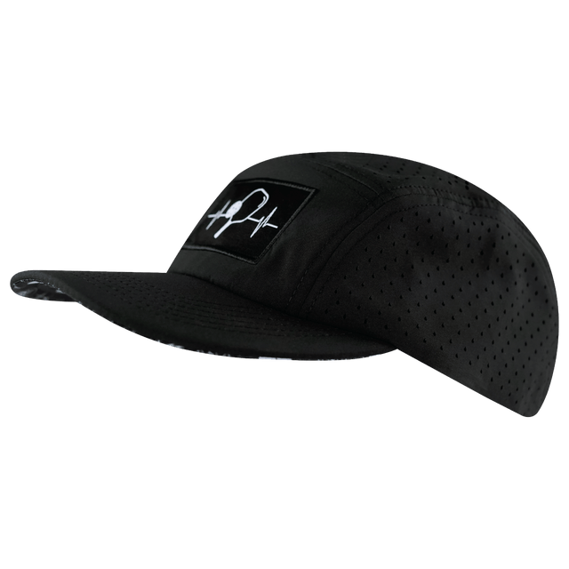 Pickleball Hat, 5 Panel Hat, Strapback, Black, Mens Hat, Womens Hat, Side Picture