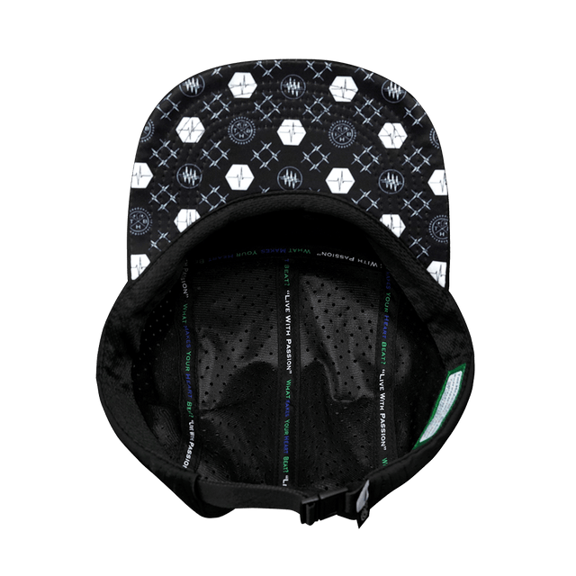 Pickleball Hat, 5 Panel Hat, Strapback, Black, Mens Hat, Womens Hat, Underbill Picture