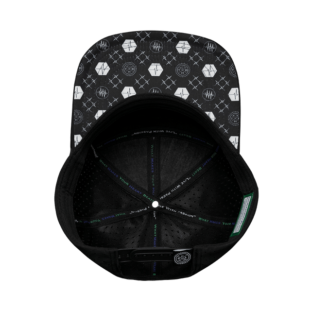 Pickleball Hat, Flat Bill, Snapback Hat, Black, Mens Hat, Womens Hat, Underbill Picture