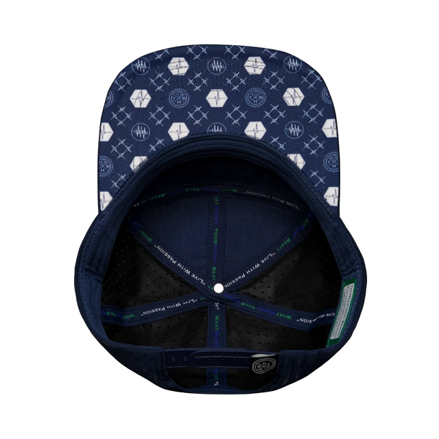 Pickleball hat, Flat Bill, Snapback hat, Navy, Gray, White, Mens Hat, Womens Hat, Underbill Picture