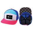 Pickleball hat, Flat Bill, Snapback hat, Neon Pink, White, Neon Blue Green, Blue, Mens Hat, Womens Hat, Main Picture