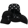 Pickleball Hat - Dad Hat - Black - Laser Mesh