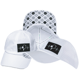 Pickleball Hat, Dad Hat, Ponytail, Snapback, White, Mens Hat, Womens Hat, Main Picture