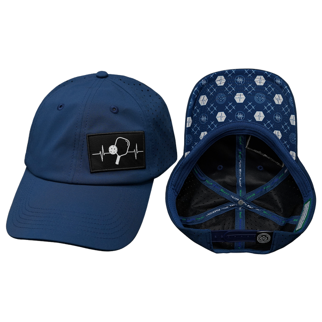 Pickleball hat, dad hat, snapback, navy, Mens Hat, Womens Hat, main picture