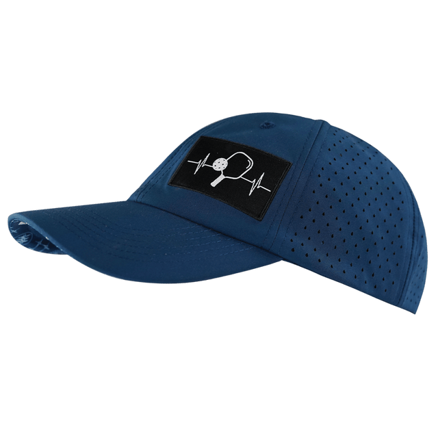 Pickleball Hat, Dad Hat, Ponytail, Snapback, Navy, Mens Hat, Womens Hat, Side Picture