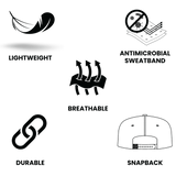 Florida Hat - Baseball Hat Fit - Heather Gray / Gray - Jersey Mesh