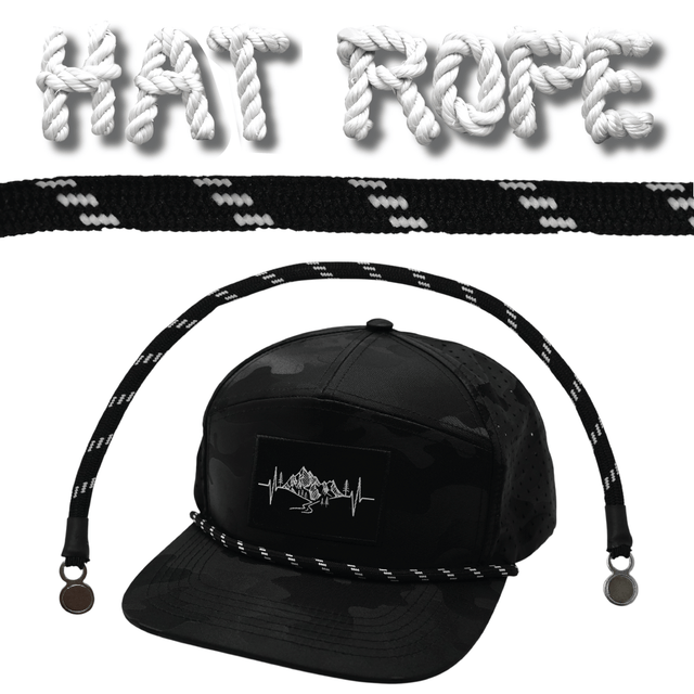 Hat Rope - Black / White - Dash