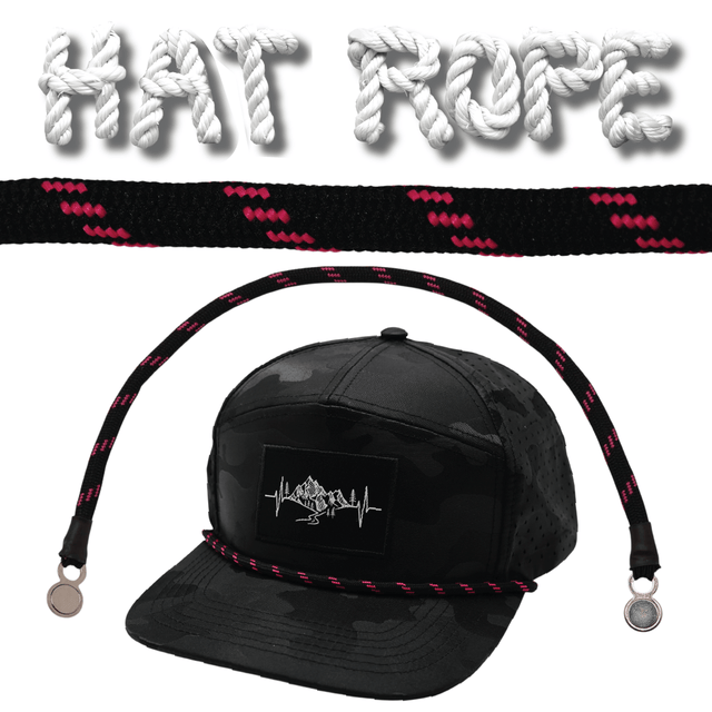 Hat Rope - Black / Neon Pink - Dash
