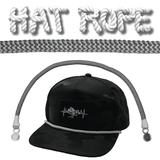 Hat Rope - Charcoal / White - Waves
