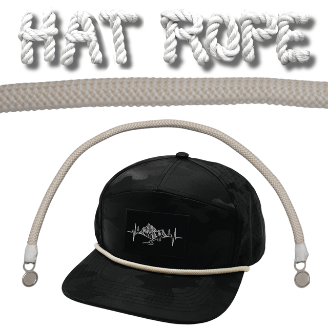 Hat Rope - Cream / White - Waves