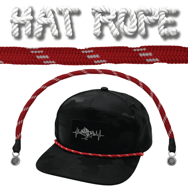 Hat Rope - Red / White - Dash