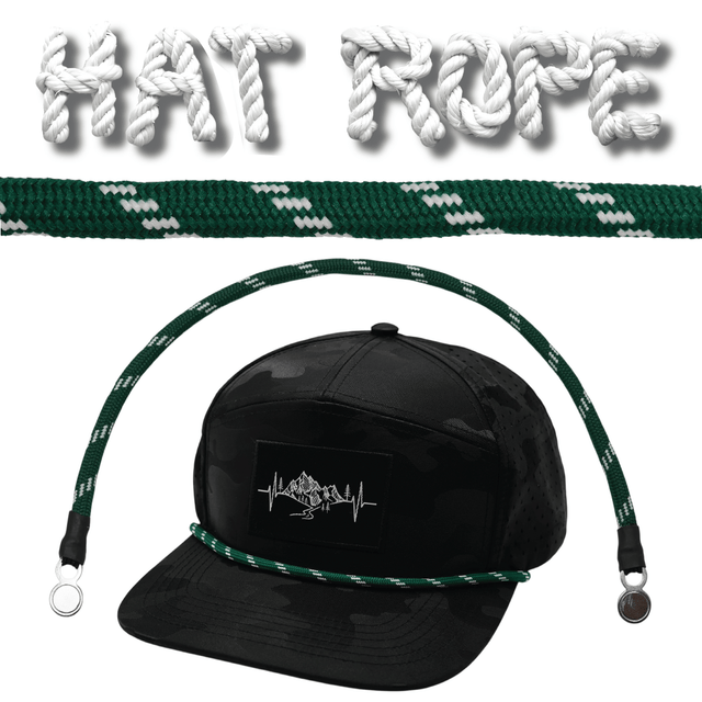Hat Rope - Green / White - Dash