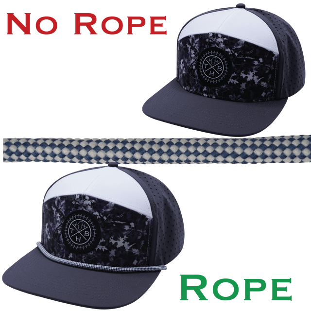 Hat Rope - White / Blue - Checkered