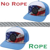 Hat Rope - Gray / White - Spiral