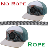 Hat Rope - Charcoal / White - Waves