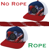 Hat Rope - Red / White - Dash