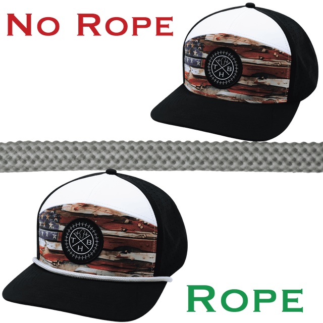 Hat Rope - Gray / White - Waves