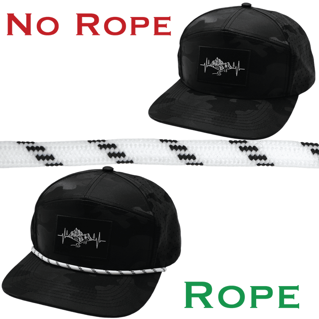Hat Rope - White / Black - Dash