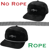Hat Rope - Charcoal / White - Waves