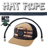 Hat Rope - Black / Blue - Checkered