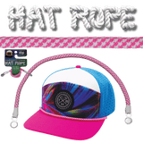 Hat Rope - Neon Pink / White - Pixels