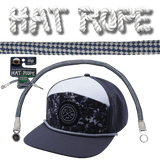 Hat Rope - White / Blue - Checkered