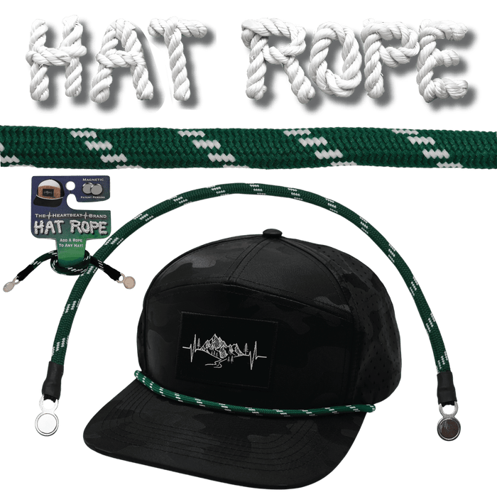 Hat Rope - Green / White - Dash (Hat Not Included)