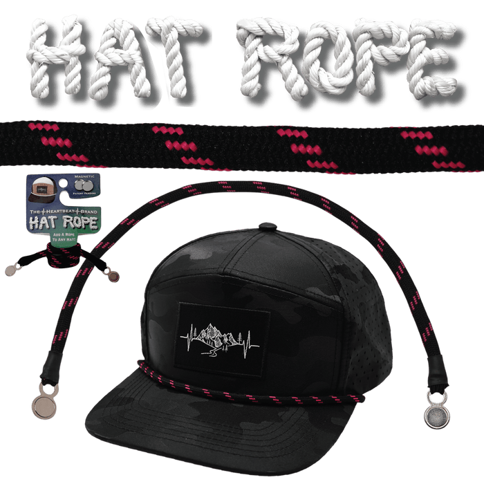 Hat Rope - Black / Neon Pink - Dash (Hat Not Included)