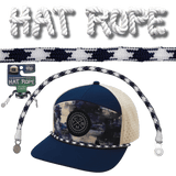 Hat Rope - White / Navy - Aztec