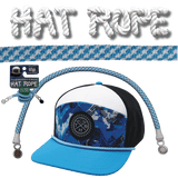 Hat Rope - Neon Blue / White - Pixels