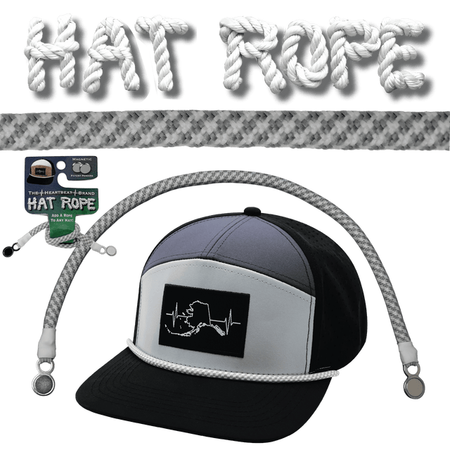 Hat Rope - White / Gray - Pixels
