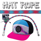Hat Rope - Neon Blue / Neon Pink  - Aztec
