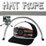 Hat Rope - Gray / White - Waves