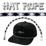Hat Rope - White / Navy - Aztec