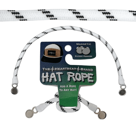 Hat Rope - White / Black - Dash