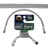 Hat Rope - Gray / White - Spiral