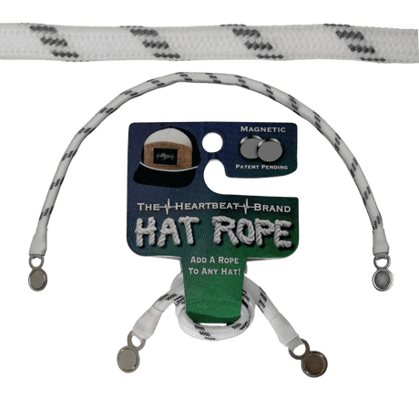Hat Rope - White / Gray - Dash