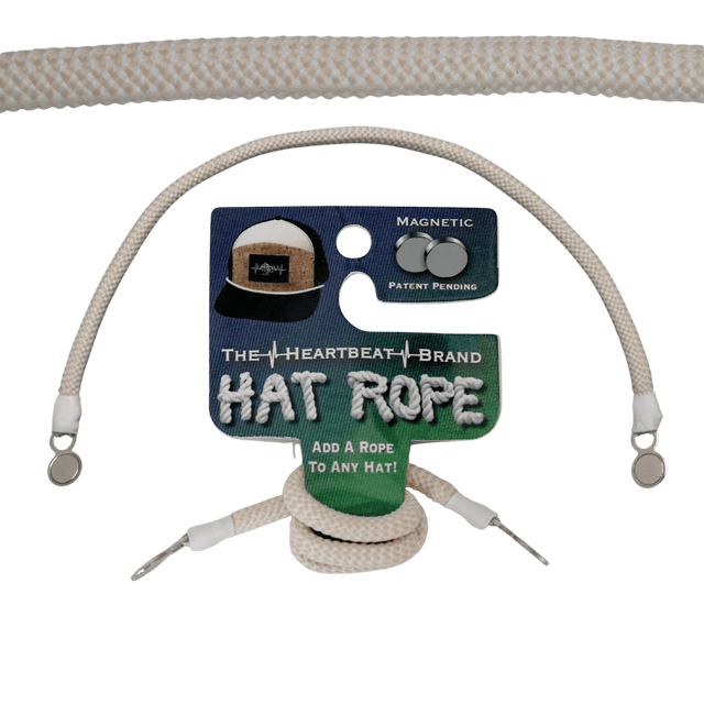Hat Rope - Cream / White - Waves