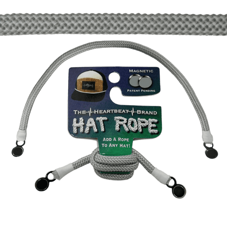 Hat Rope - Gray / White - Waves